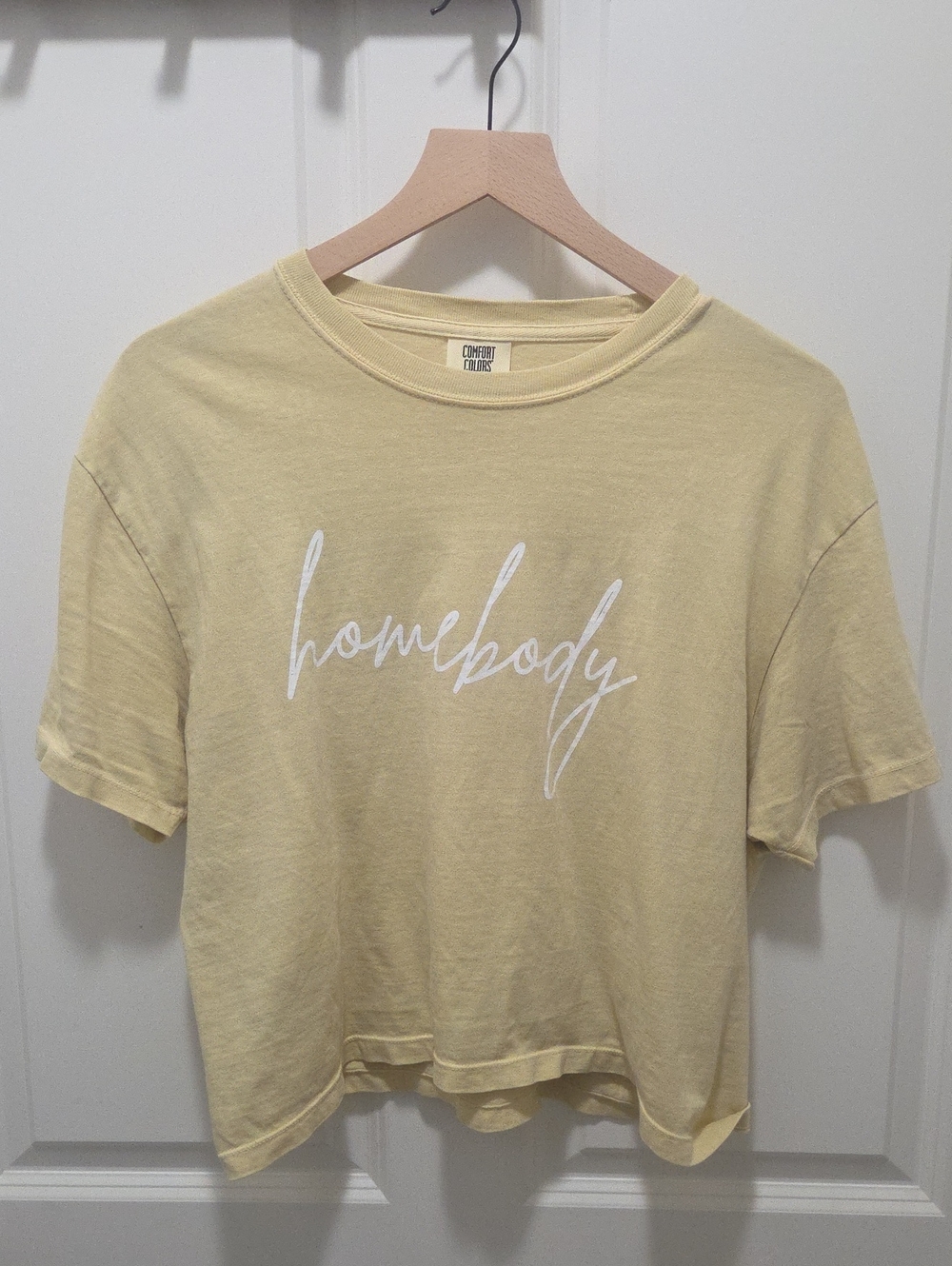 Comfort Colors Yellow "homebody" Short Sleeve Tee